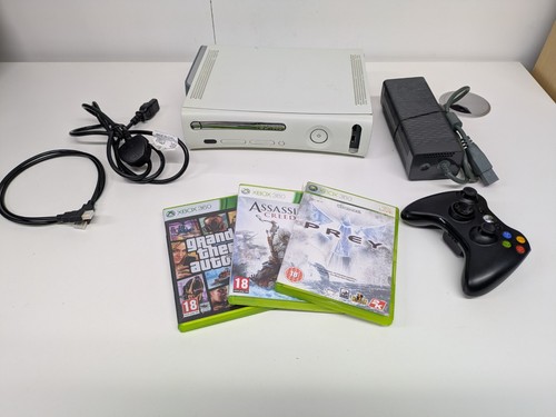 Xbox 360 white 120gb console - xbox,