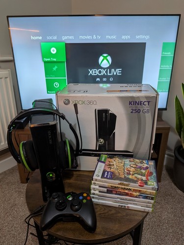 Xbox 360 250gb boxed with - boxed,