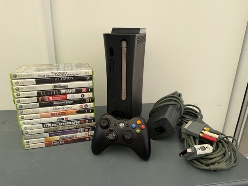Xbox 360 black controller - controller, &